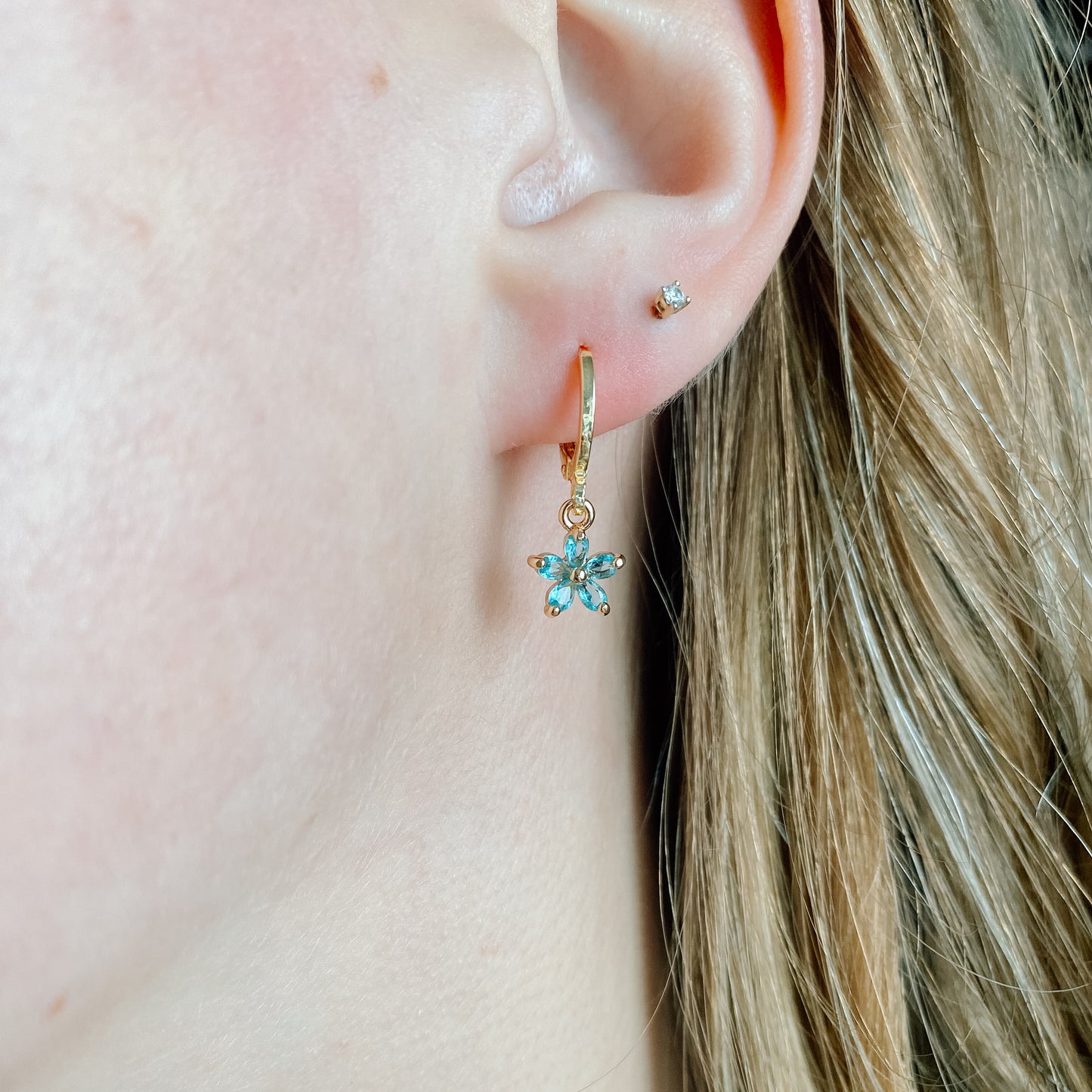 Dark Blue Flower Huggies