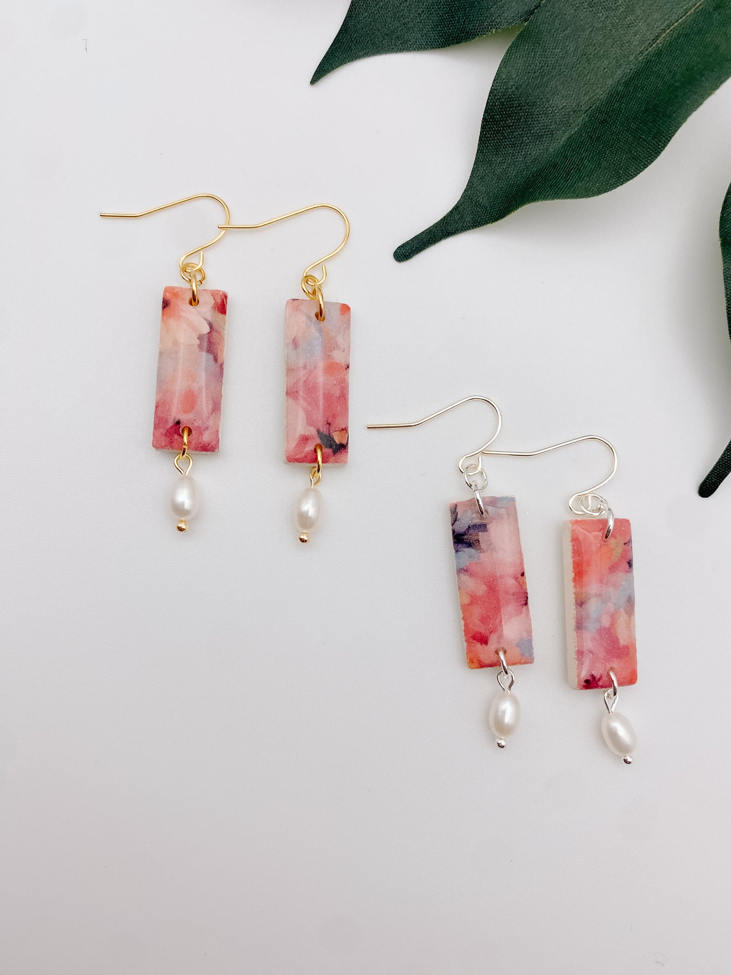 Floral Bar Earrings