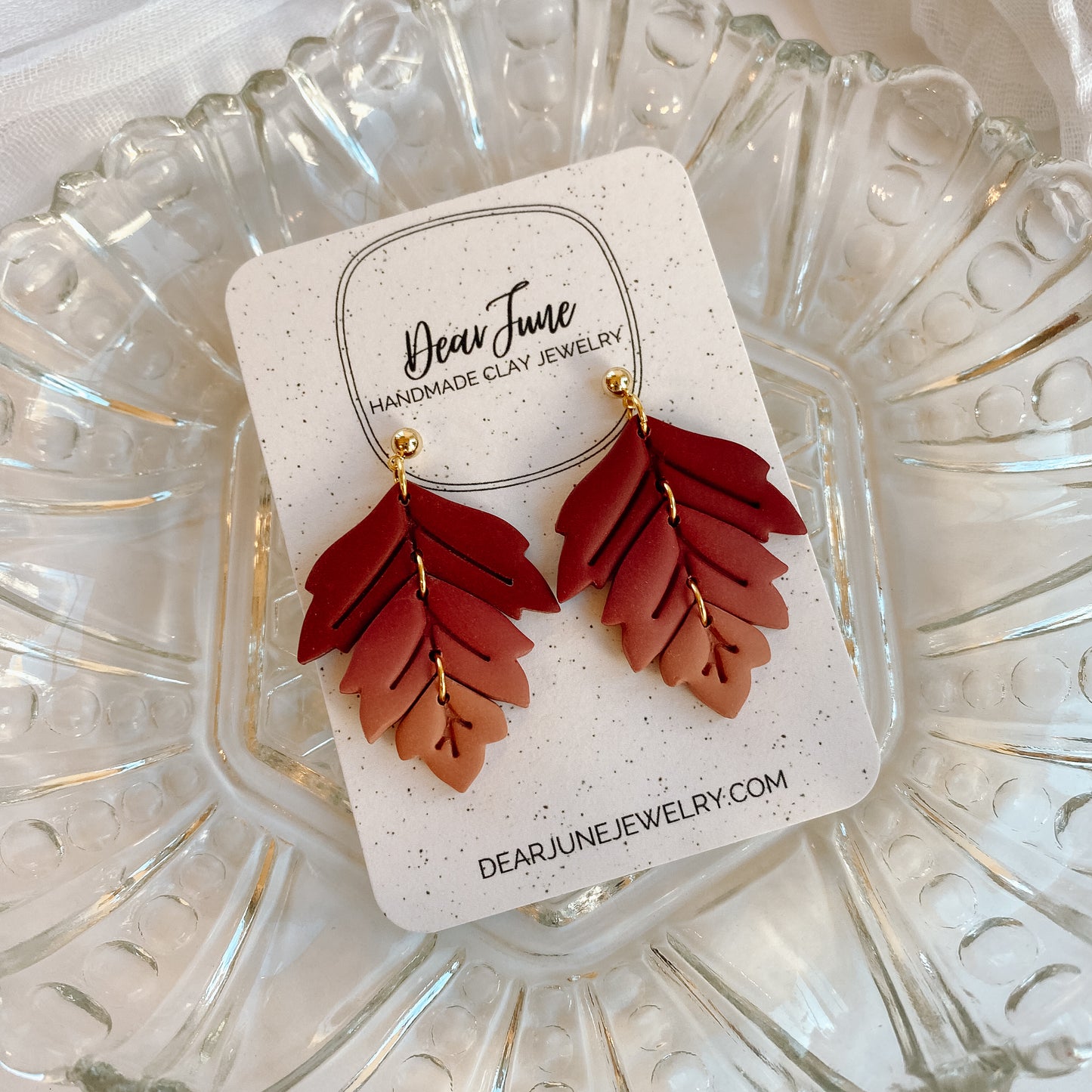 Ombré Leaf Dangle