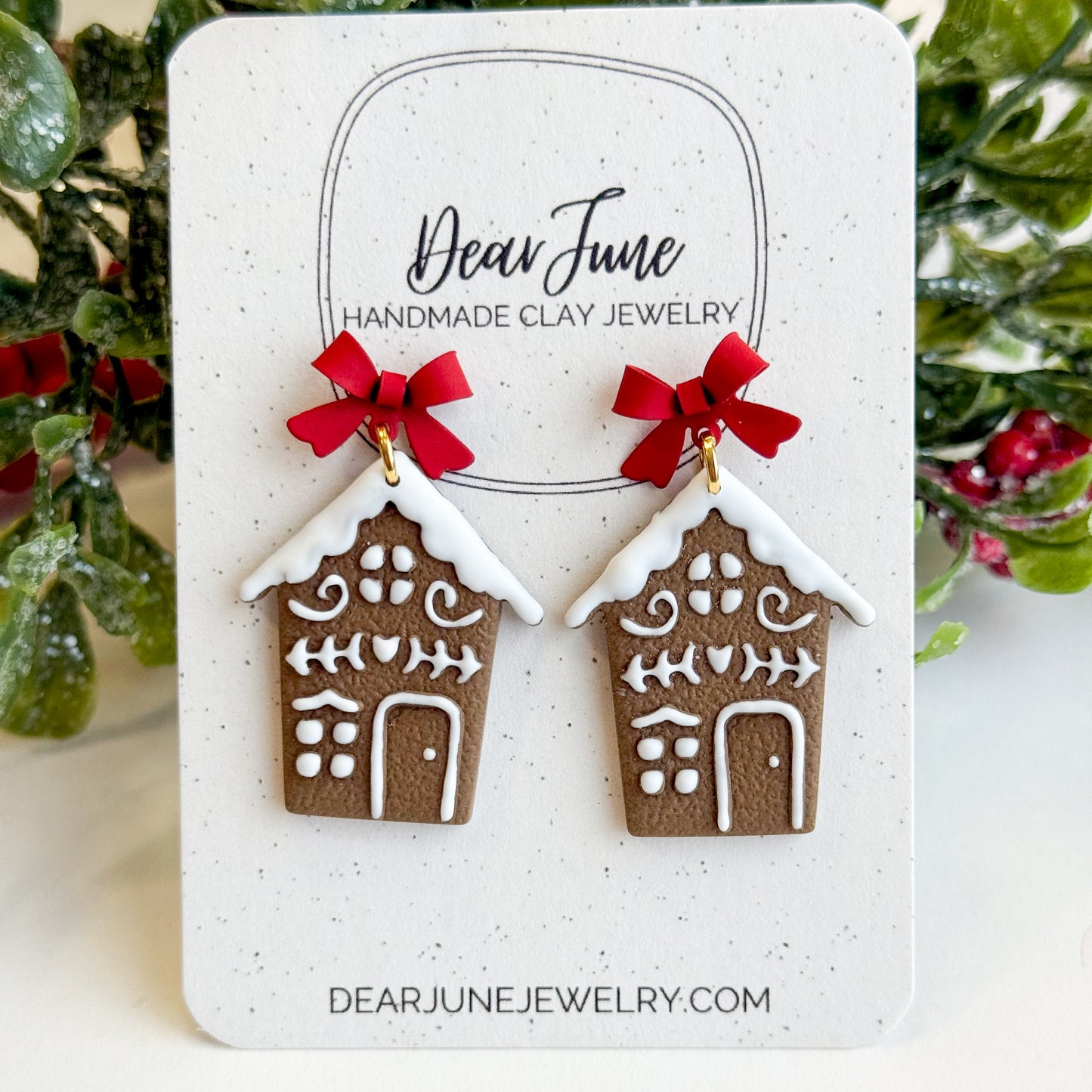 Gingerbread House Earrings