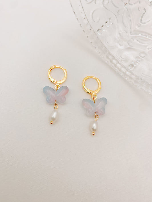 Pink & Purple Beaded Butterflies