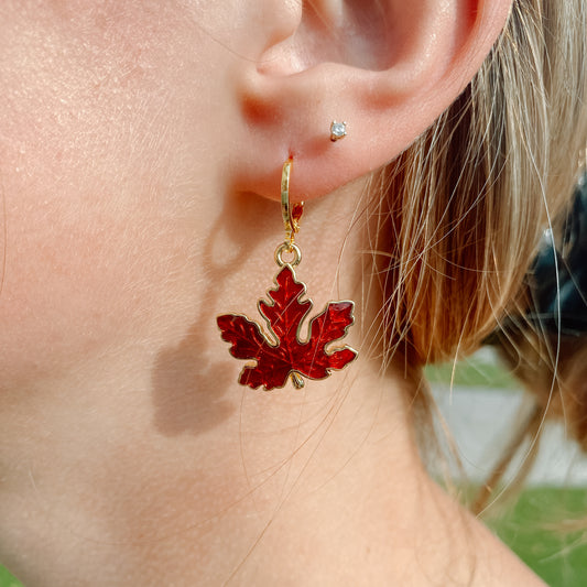 Red Maple Leaf Huggies