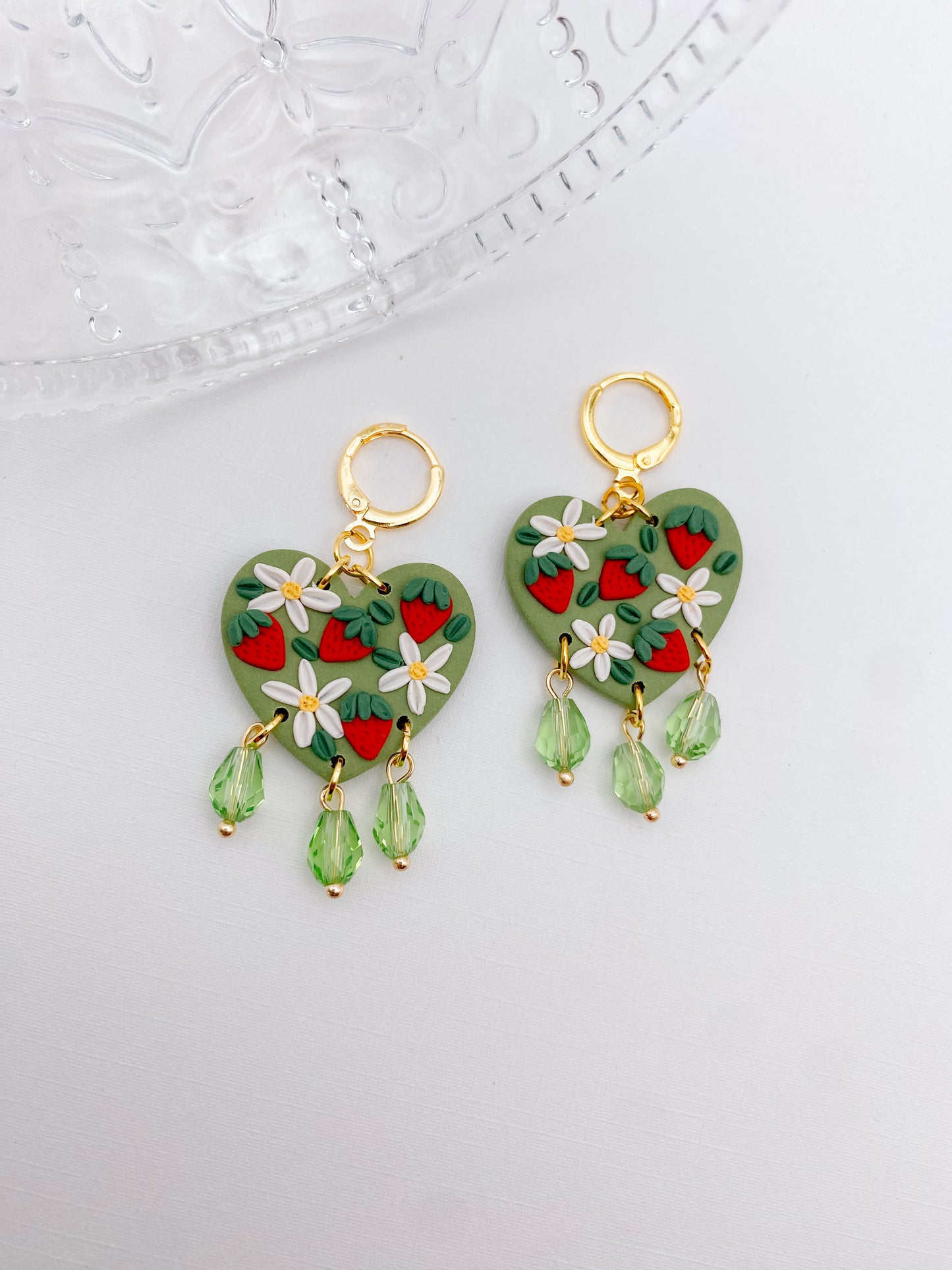 Green Strawberry Hearts