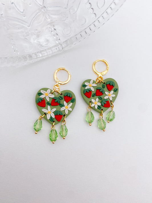 Green Strawberry Hearts