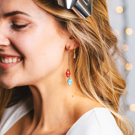 Christmas Light Earrings