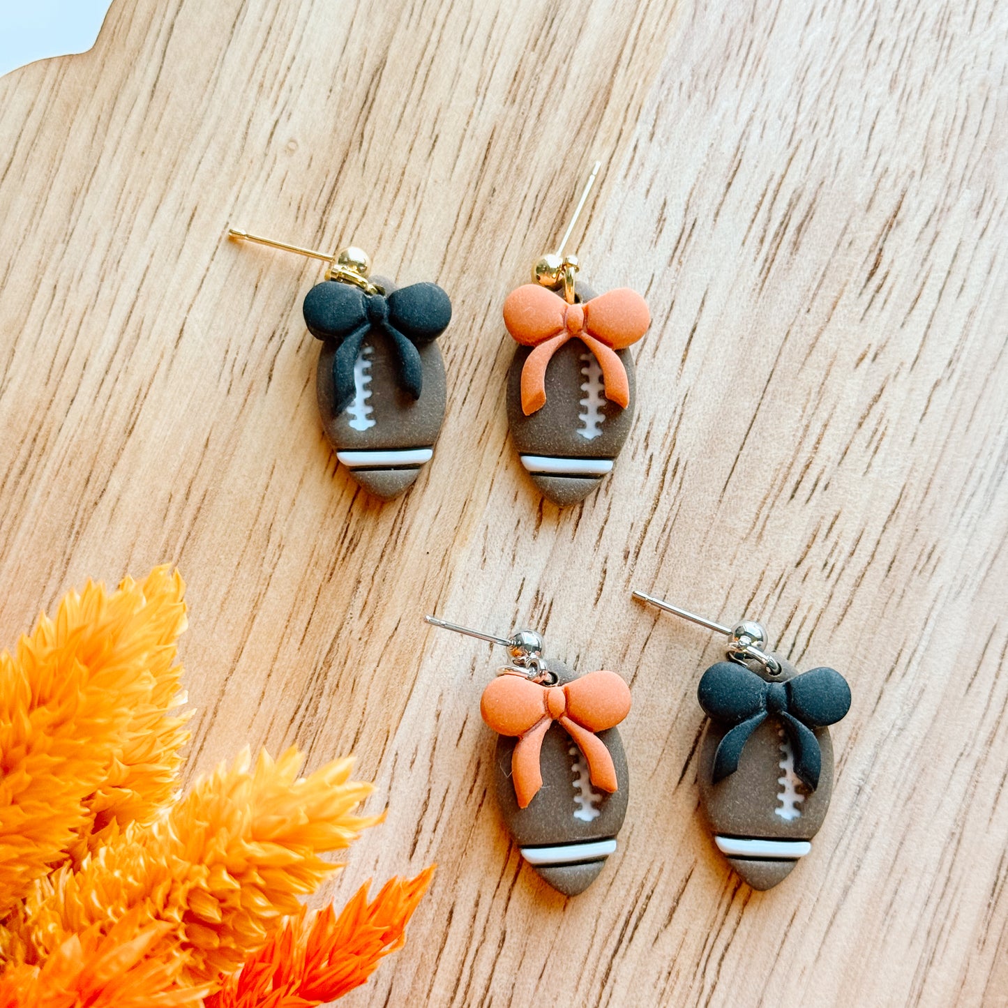 Flathead Braves Football Earrings