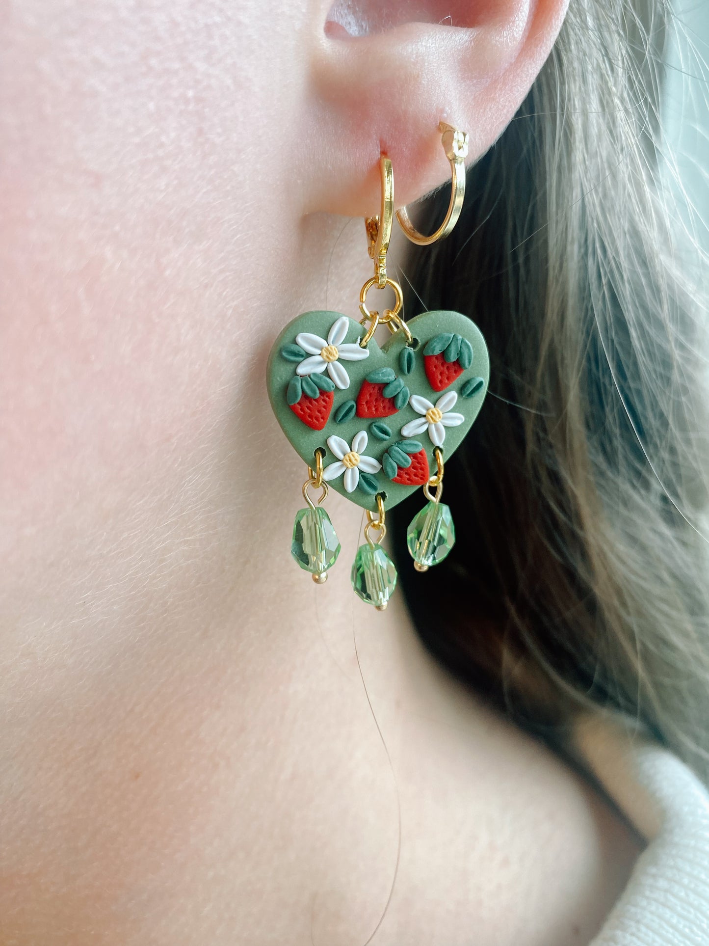 Green Strawberry Hearts